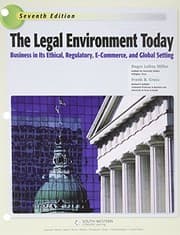 Tapa de The Legal Environment Today