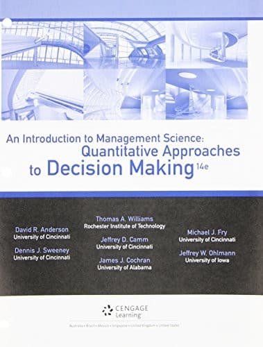 Tapa de An Introduction to Management Science