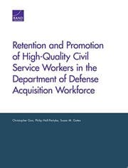 Tapa de Retention and Promotion of High-Quality Civil Service Workers in the Department of Defense Acquisition Workforce