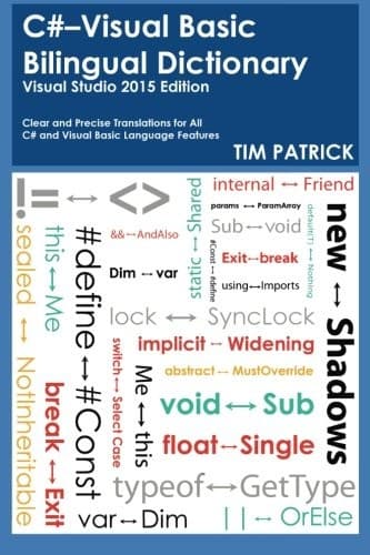Tapa de C#-Visual Basic Bilingual Dictionary