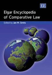Tapa de Elgar encyclopedia of comparative law
