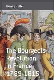 Tapa de The Bourgeois Revolution in France, 1789-1815 (Monographs in French Studies)