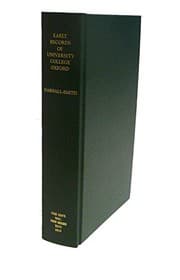 Tapa de Early Records of University College, Oxford