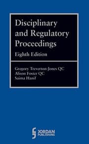 Tapa de Disciplinary and Regulatory Proceedings