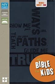 Tapa de NIV, Bible for Kids, Leathersoft, Navy, Red Letter