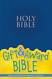 Tapa de NIrV, Gift and Award Bible, Paperback, Blue