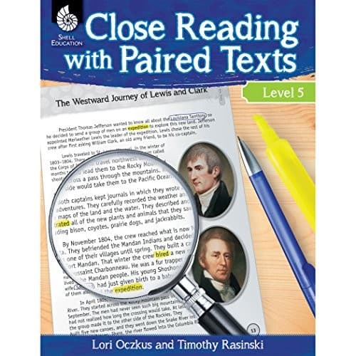 Tapa de Close Reading with Paired Texts Level 5