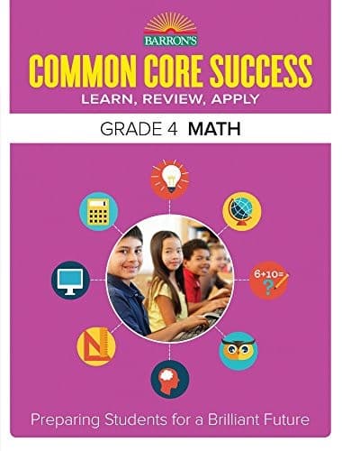 Tapa de Barron's Common Core Success Grade 4 Math
