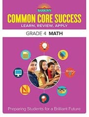 Tapa de Barron's Common Core Success Grade 4 Math