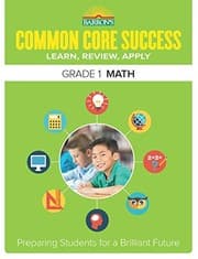 Tapa de Barron's Common Core Success Grade 1 Math