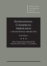 Tapa de International Commercial Arbitration - A Transnational Perspective, 6th