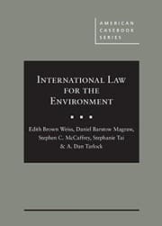 Tapa de International Law for the Environment