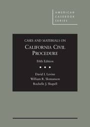Tapa de Cases and Materials on California Civil Procedure, 5th