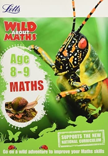 Tapa de Letts Wild About _ Maths Age 8-9