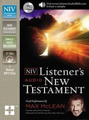 Tapa de NIV, Listener's Audio Bible, New Testament, Audio CD