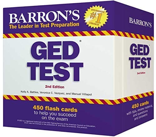 Tapa de Barron's GED Test Flash Cards