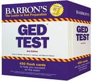 Tapa de Barron's GED Test Flash Cards