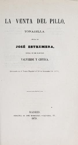 Tapa de La venta del pillo