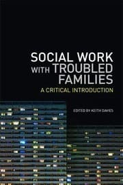 Tapa de Social Work with Troubled Families