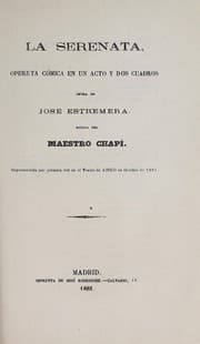 Tapa de La serenata