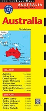 Tapa de Australia Travel Map Sixth Edition