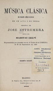 Tapa de Música clásica