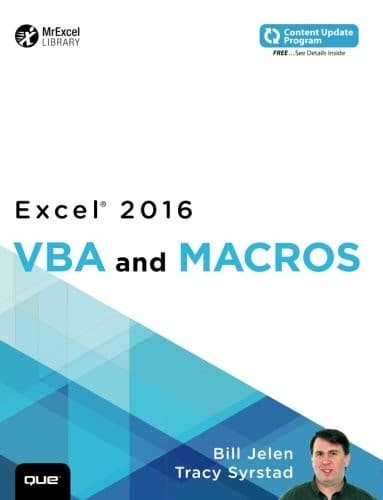 Tapa de Excel 2016 VBA and Macros