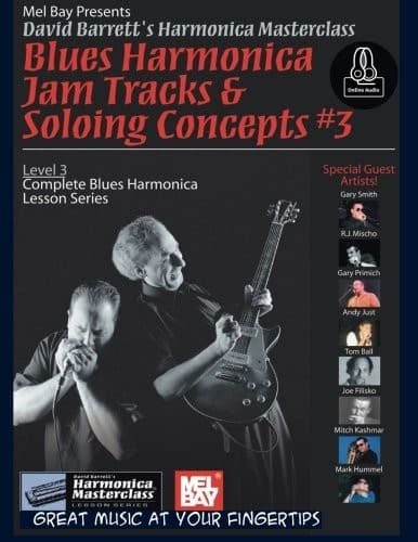 Tapa de Blues Harmonica Jam Tracks & Soloing Concepts #3