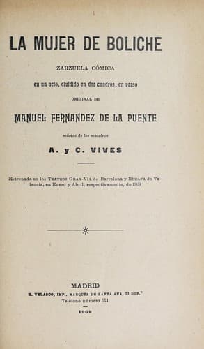 Tapa de La mujer de Boliche