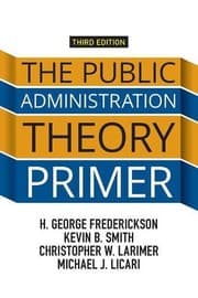 Tapa de The public administration theory primer