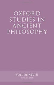 Tapa de Oxford Studies in Ancient Philosophy, Volume 48