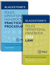 Tapa de Blackstone's Police Operational Handbook 2016