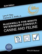 Tapa de Blackwell's Five-Minute Veterinary Consult