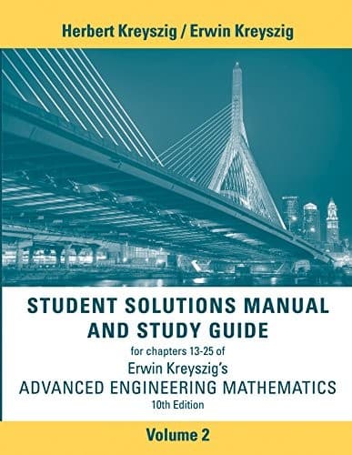 Tapa de Student Solutions Manual Advanced Engineering Mathematics, Volume 2