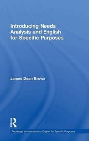 Tapa de Introducing Needs Analysis and English for Specific Purposes