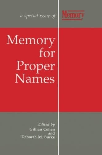 Tapa de Memory for Proper Names