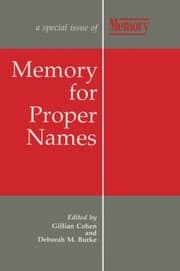 Tapa de Memory for Proper Names