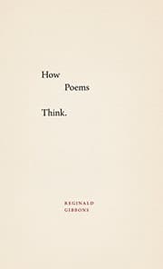 Tapa de How Poems Think
