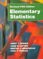 Tapa de Elementary statistics