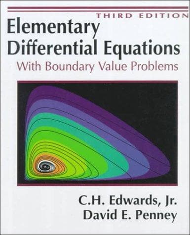 Tapa de Elementary differential equations with boundary value problems