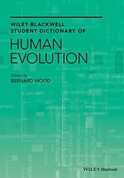 Tapa de Wiley-Blackwell Student Dictionary of Human Evolution
