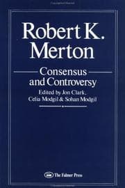 Tapa de Robert Merton (Consensus and Controversy. Falmer Sociology Series)