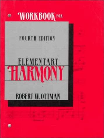 Tapa de Workbook for Elementary Harmony