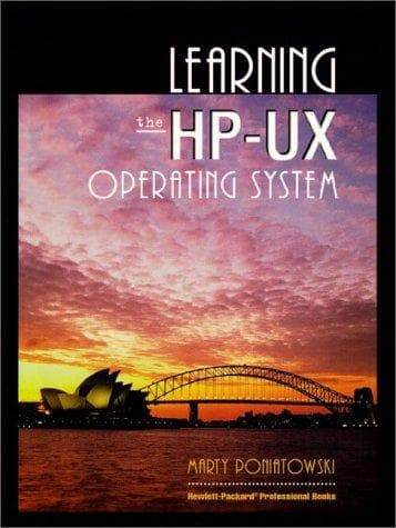 Tapa de Learning the HP-UX operating system
