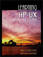 Tapa de Learning the HP-UX operating system
