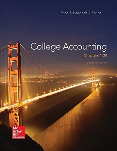 Tapa de College Accounting with Connect+