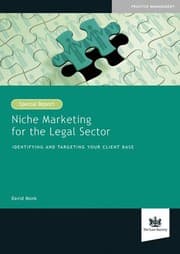 Tapa de Niche Marketing for the Legal Sector