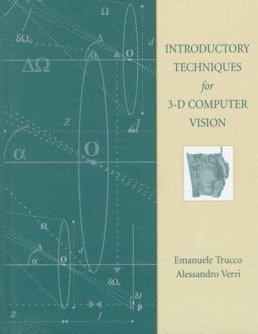 Tapa de Introductory techniques for 3-D computer vision