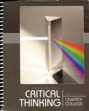 Tapa de Selected Materials from Critical Thinking
