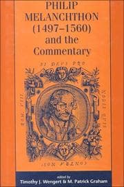 Tapa de Philip Melanchthon (1497-1560) and the commentary